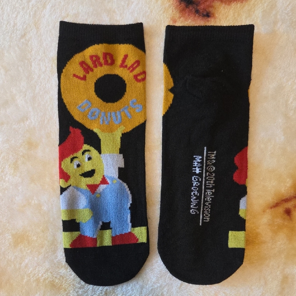🧦Matt Groening Low-Cut Socks – 3-Pack (Homer Simpson, Donuts, D'oh!)